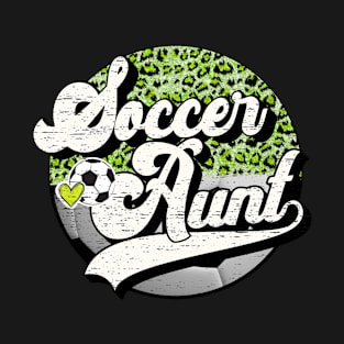 Soccer Aunt Vintage Soccer Family Matching T-Shirt