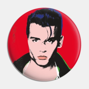 Johnny Depp Cry Baby Mugshot PopArt Pin