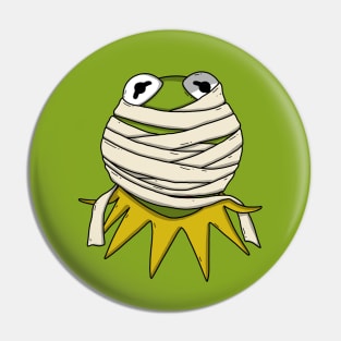 Halloween Mummy Kermit Pin