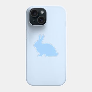 Bunny Rabbit Pattern in Blue Phone Case