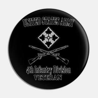 4th Infantry Division- Veteran Pin