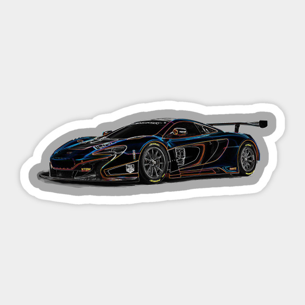 Mclaren P1 Gt3 Car Sticker Teepublic
