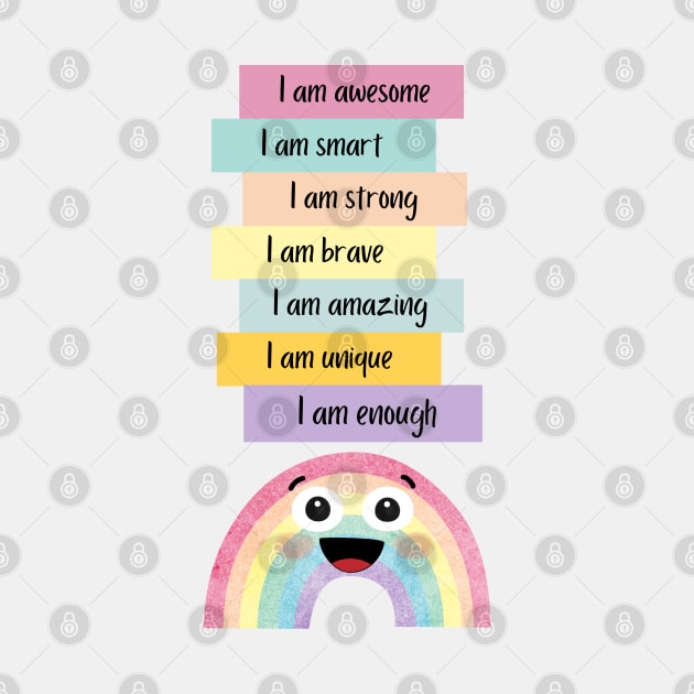 Positive Affirmations for kids by teezeedy