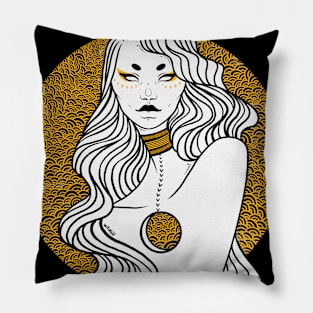 Black & Gold Tribe Pillow