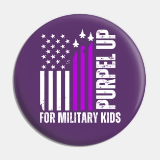 Purple Up For Military Kids Pin