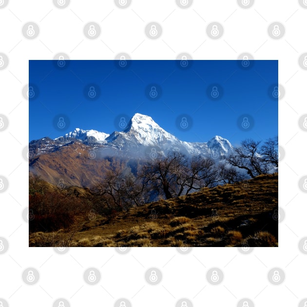 Panoramic View Of Annapurna Ghorepani Poon Hill by whimsyart