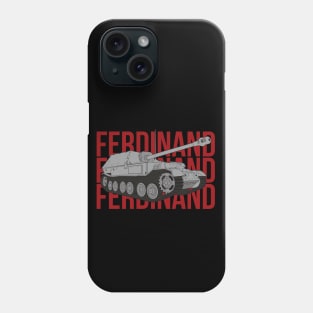 Ferdinand German tank destroyer Phone Case