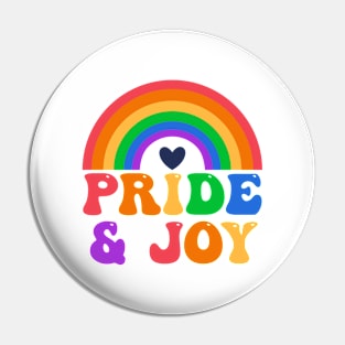 LGBTQIA Pride Rainbow Flag Pride And Joy Pin