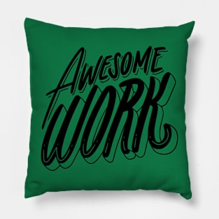 Minimalist White Background Graffiti Motivation Pillow