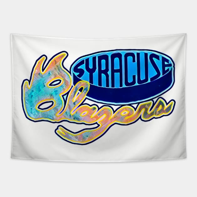 Syracuse Blazers Hockey Tapestry by Kitta’s Shop