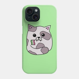 abrosexual pride flag cat Phone Case