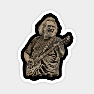 Jerry Garcia Retro Vintage Magnet