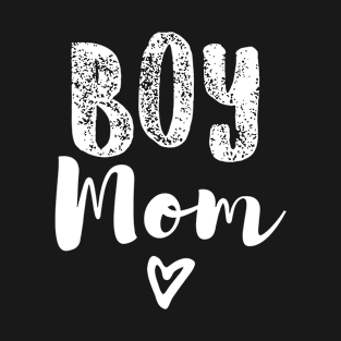 Boy Mom Heart Mother's Day Mother Mama T-Shirt