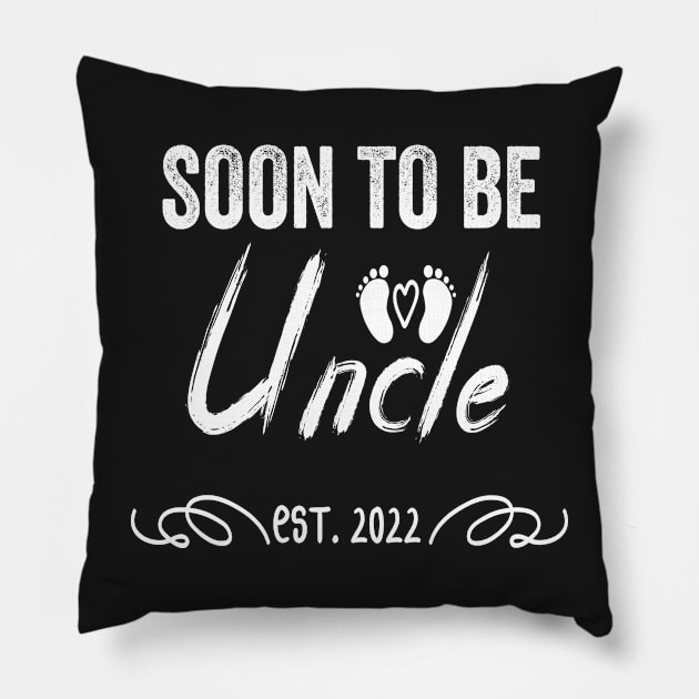 Soon To Be Uncle Est 2022 Funny Pregnancy Pillow by shopcherroukia