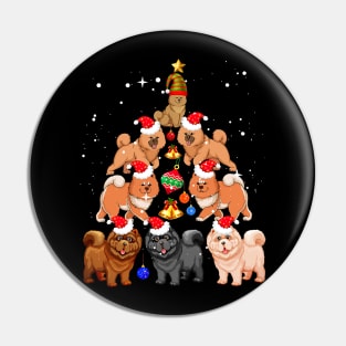 Chow Chow Christmas Tree Pin