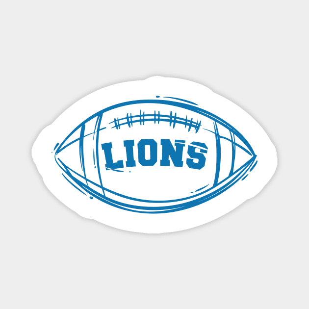 Detroit Lions Magnet by Qogl