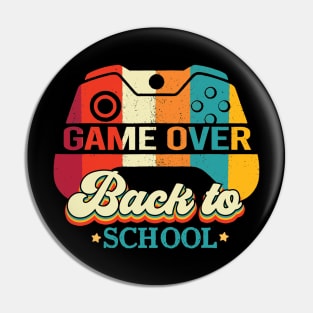 Back to School Funny Game Over Teacher Student Controller Pin