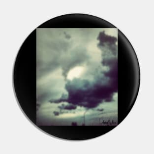 Grey Cloudy Sky Pin