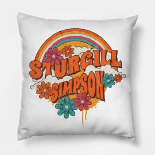 Retro Rainbow - Sturgill Simpson Pillow