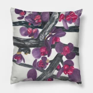 Barberry Shrub Spring Buds Pillow