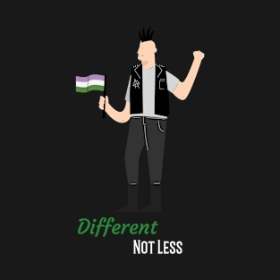 Different Not Less, Gay pride shirt T-Shirt