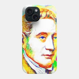 George Stephenson Colourful Portrait | George Stephenson Artwork 11 Phone Case