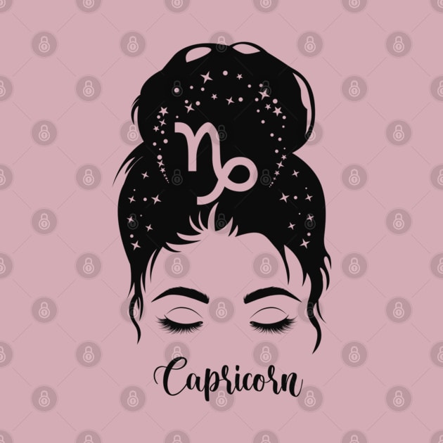 Capricorn Woman Zodiac by Happii Pink