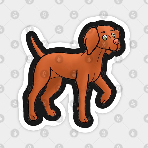 Vizsla Magnet by the-artsy-park