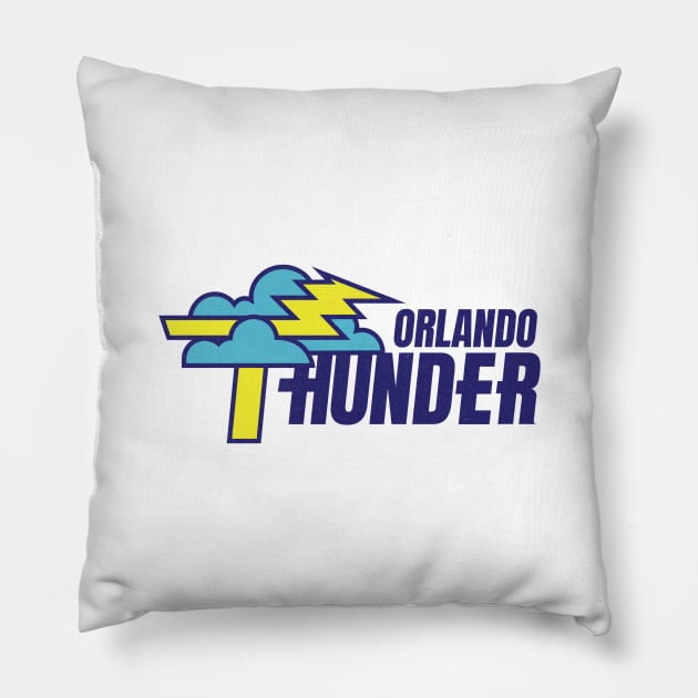 Defunct Orlando Thunder WLAF Football 1991 Pillow by LocalZonly