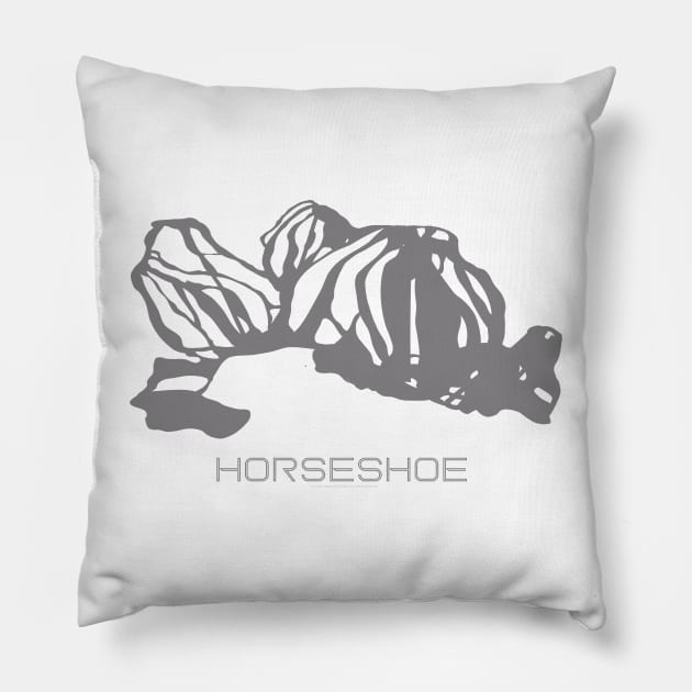 Horseshoe Resort 3D Pillow by Mapsynergy