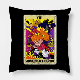 Social justice Warriors Tarot Card Kenshin SJW Old Cartoon Pillow