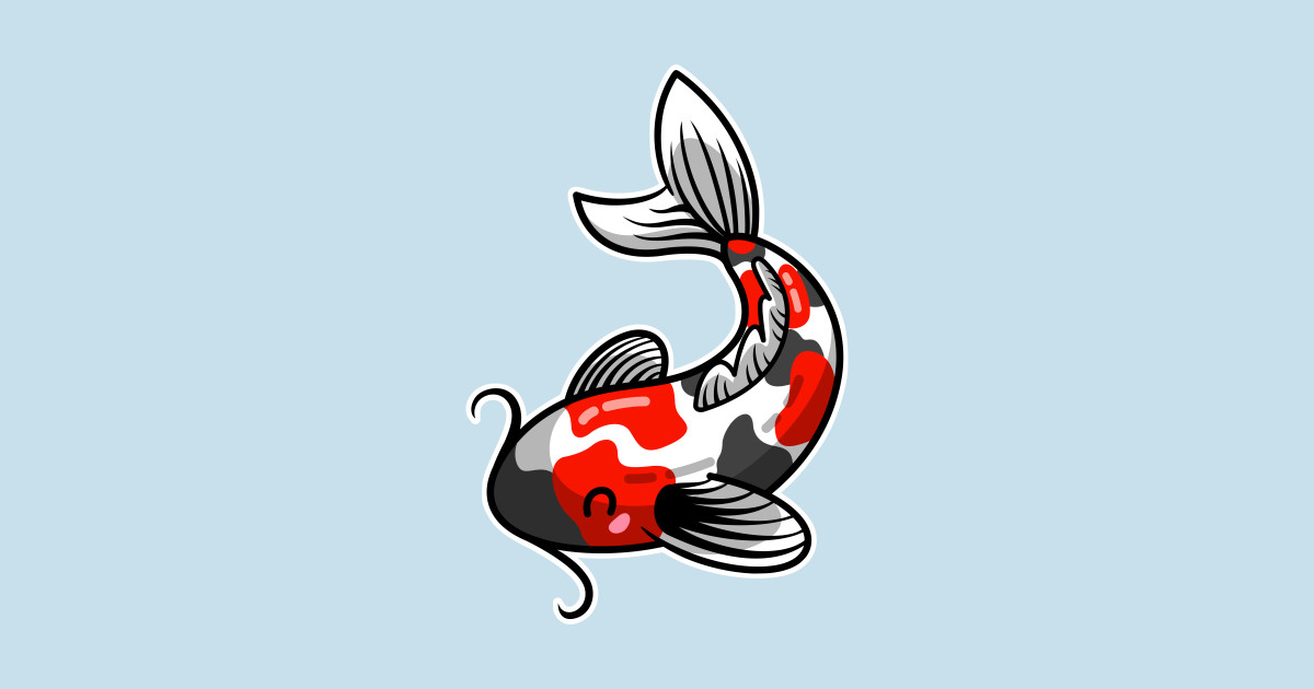 Kawaii Cute Japanese Koi Carp Fish - Koi Fish - Body Bébé | TeePublic FR