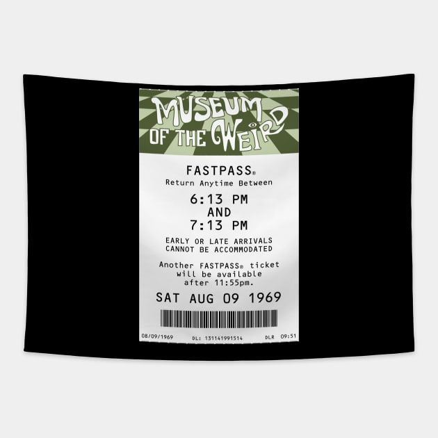 Museum of the Weird Fastpass Tapestry by Florida Project