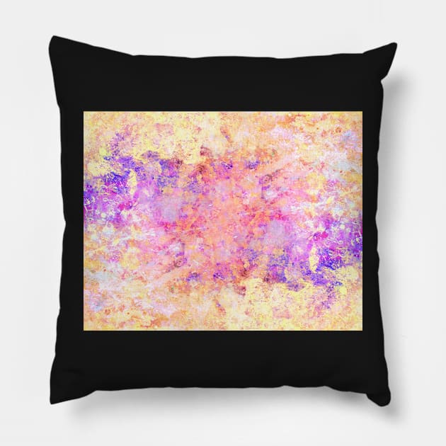 Color Splash Paint Splatter abstract art Pillow by art64