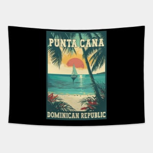 Punta Cana Dominican Republic Tropical Paradise Travel Art Tapestry