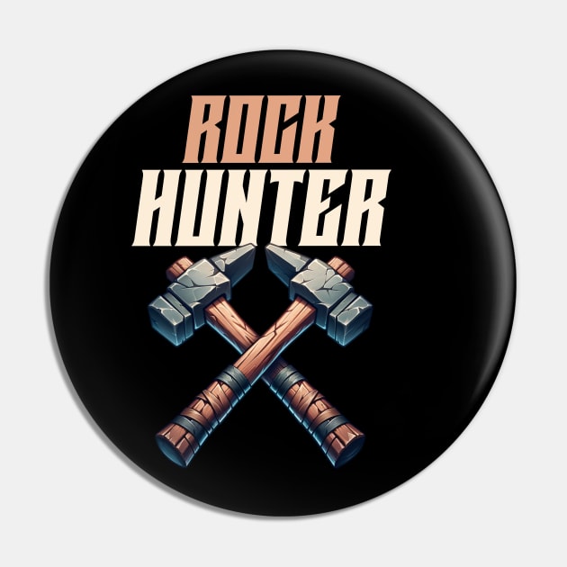 Rock Hunter - Rockhound - Rockhounding Pin by Crimson Leo Designs