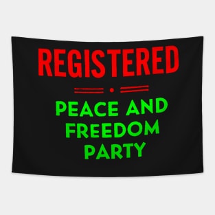 Peace and Freedom Party Tapestry