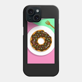 Fun Donut Print Phone Case