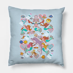 little mermaids Pillow