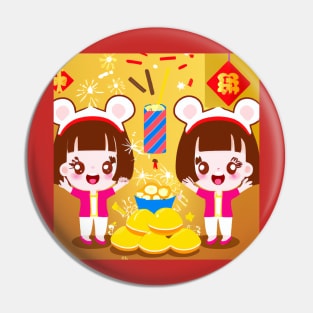 Gong Xi Fai Cai! Happy Year of the Rabbit Pin