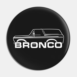 1978-1979 Ford Bronco White With New Logo Pin