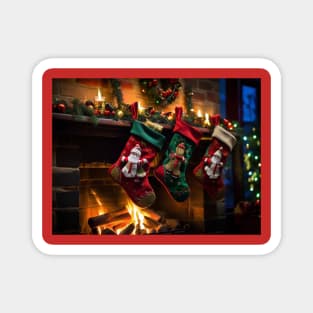 Cute Christmas Stockings Magnet