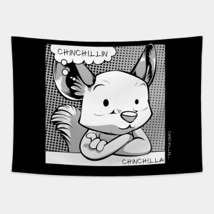 Chinchilla - Chinchillin Chinchillas Funny Puns Tapestry