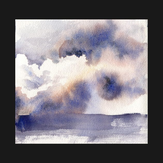 Abstract Watercolor Sky by Cordata