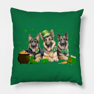 My German Shepherd Is My Lucky Charm St Patricks Day Pillow