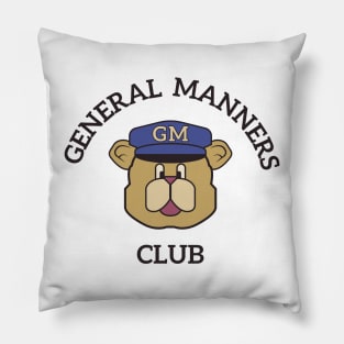 General Manners Club (Black) Pillow