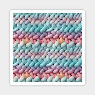 Pastel Knit Waves Magnet