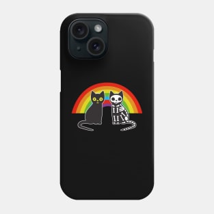 Rainbow Cats Skull Phone Case