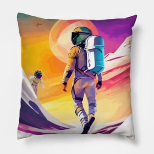 Ethereal Wonder - Discovering the Mysteries of the Galactic Expanse Pillow