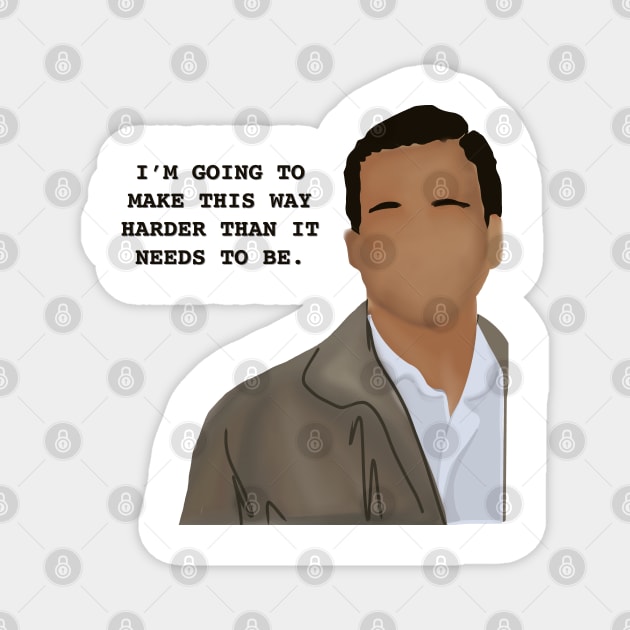 The office quote Magnet by Andrea Ruiz Designs